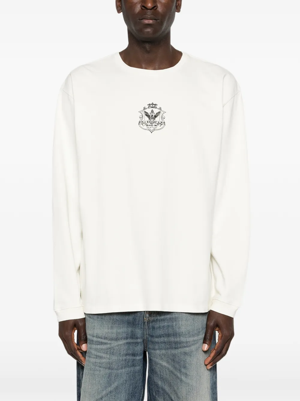 RHUDE T-shirt met lange mouwen Beige