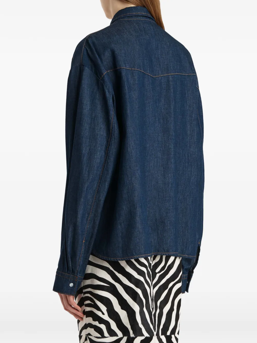 KHAITE Grenon blouse Blauw