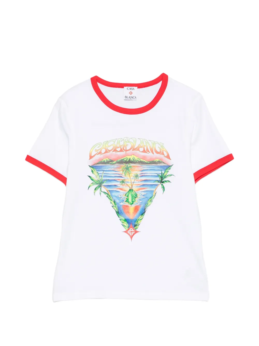 Casablanca graphic T-shirt - Bianco
