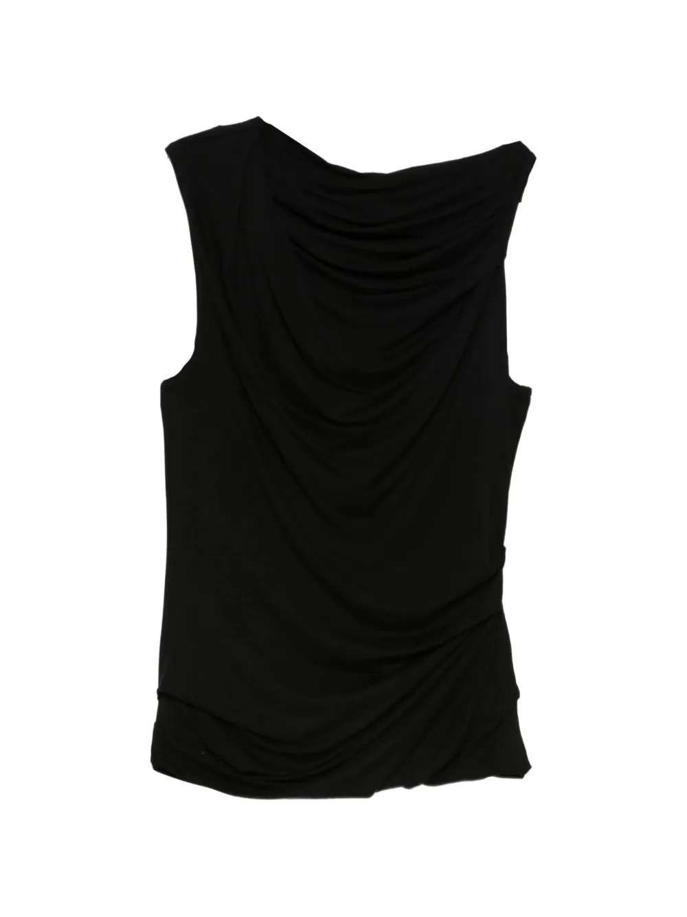 ENTIRE STUDIOS draped sleeveless top - Nero