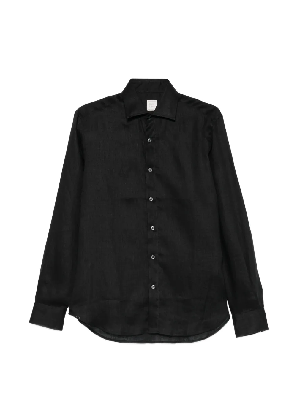 120% Lino buttoned shirt – Black