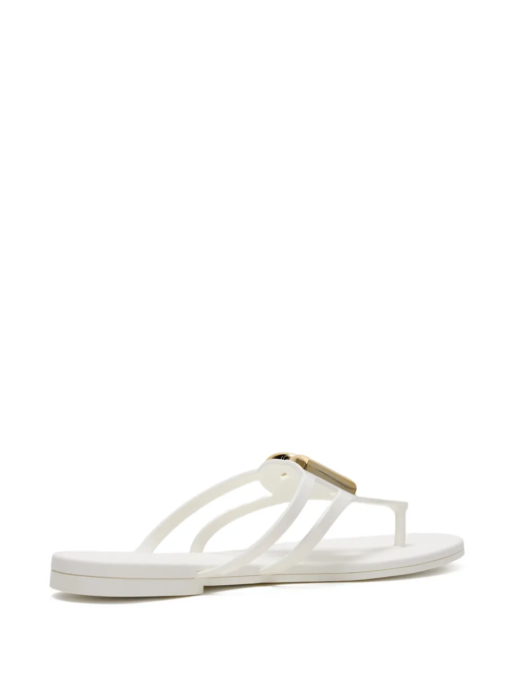 Dolce & Gabbana Teenslippers met logo plakkaat Wit