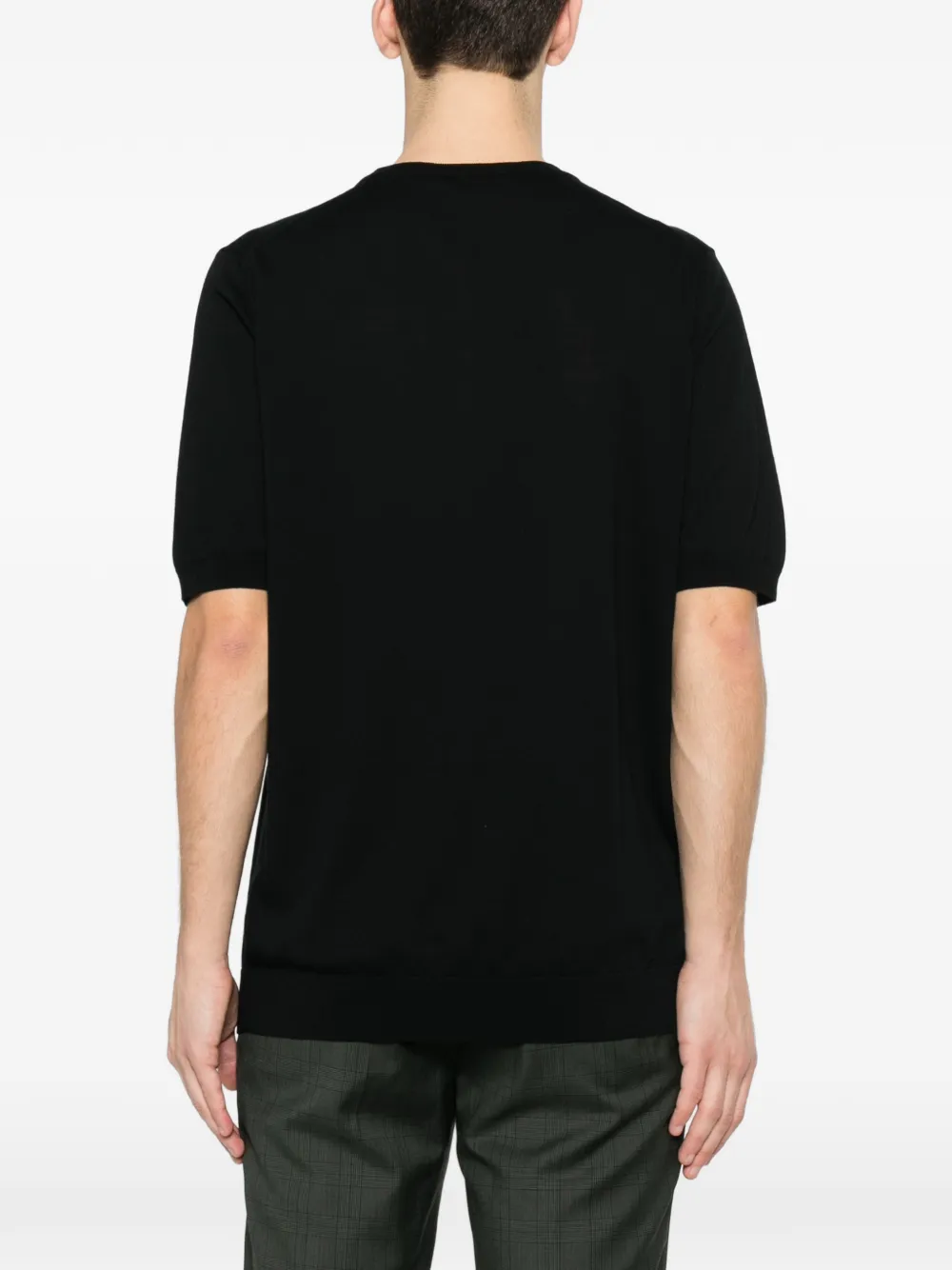 Tagliatore Josh T-shirt met korte mouwen Zwart