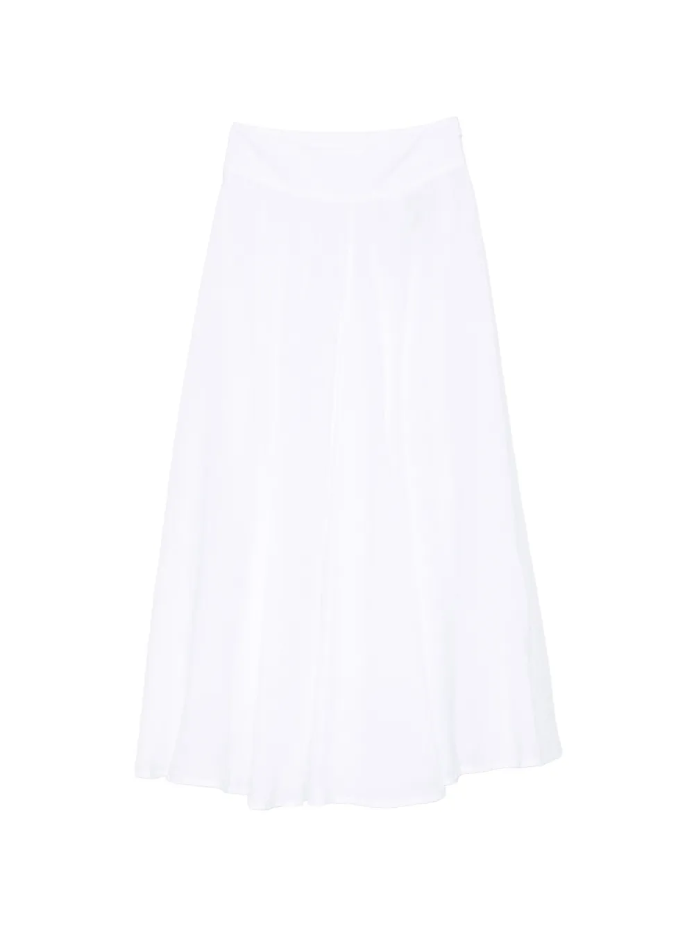 120% Lino A-line midi skirt - Bianco