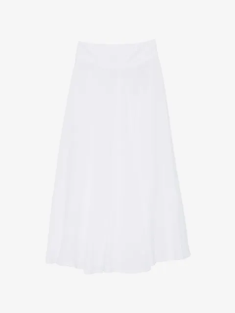 120% Lino A-line midi skirt