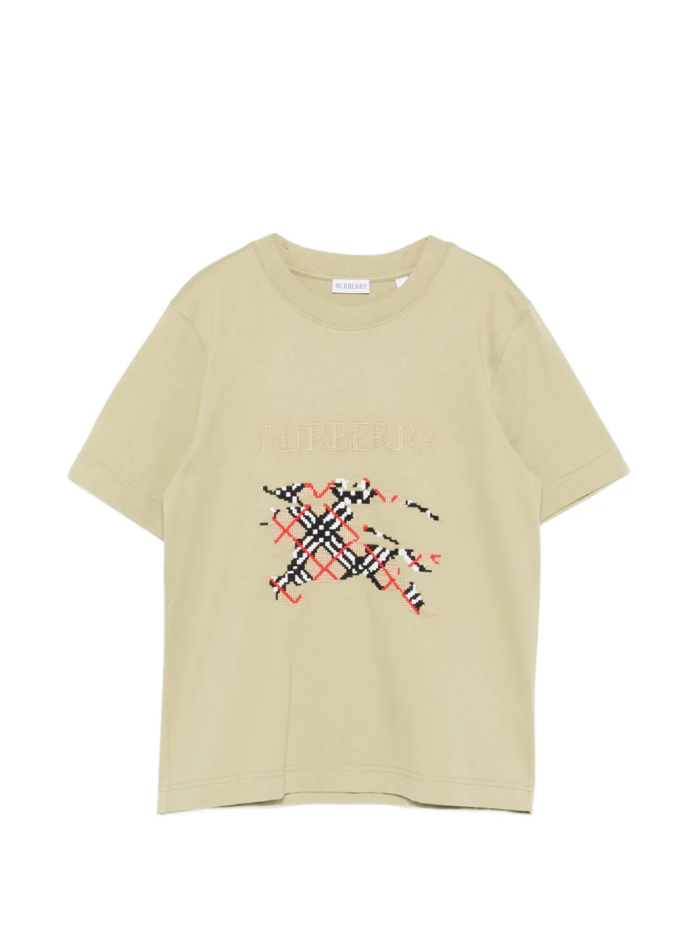 Burberry embroidered-logo T-shirt - Verde