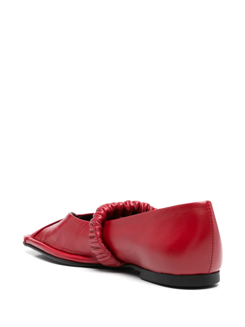 ALOHAS Ballerina's met vierkante neus Rood