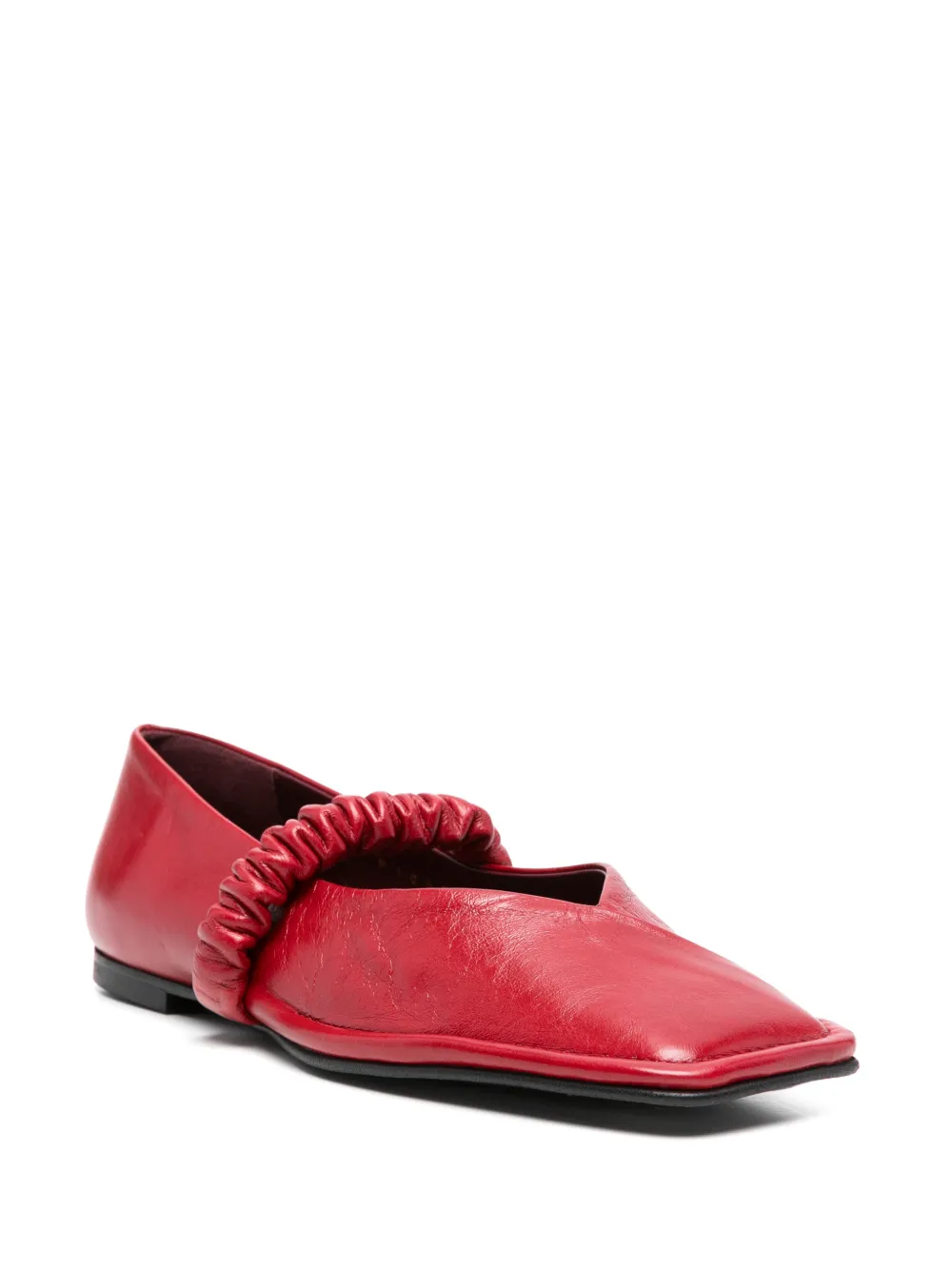 ALOHAS Ballerina's met vierkante neus Rood