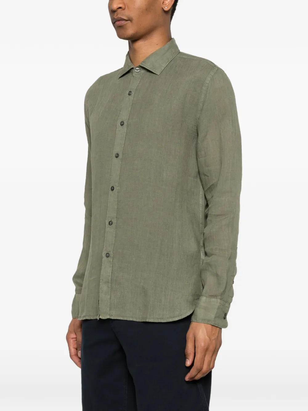  120% Lino Buttoned Shirt - Green 
