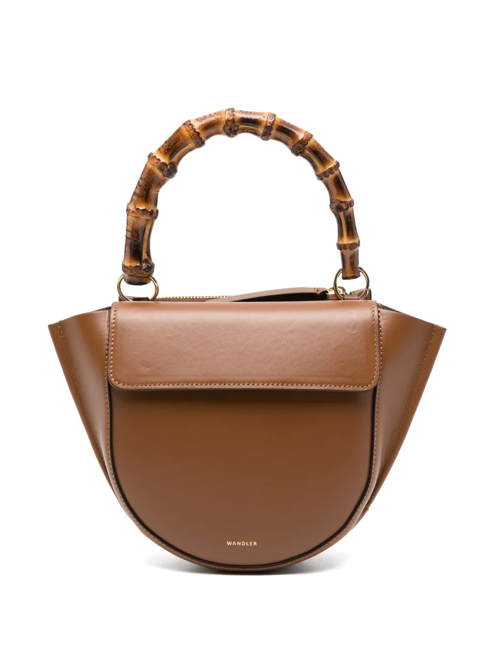 Wandler bamboo-handle tote bag - Marrone