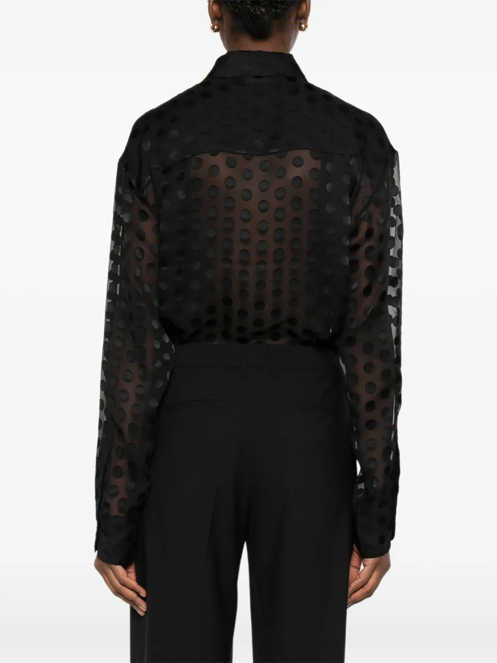 PT Torino Broek met riemlussen Zwart