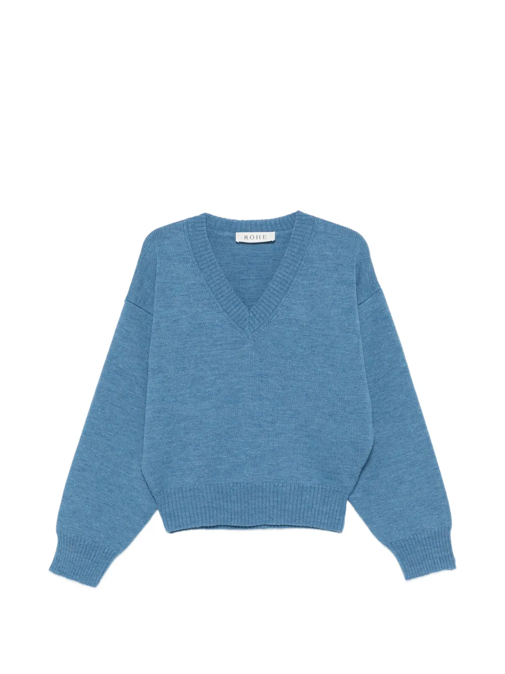 Róhe V-neck long-sleeve sweater - Blu