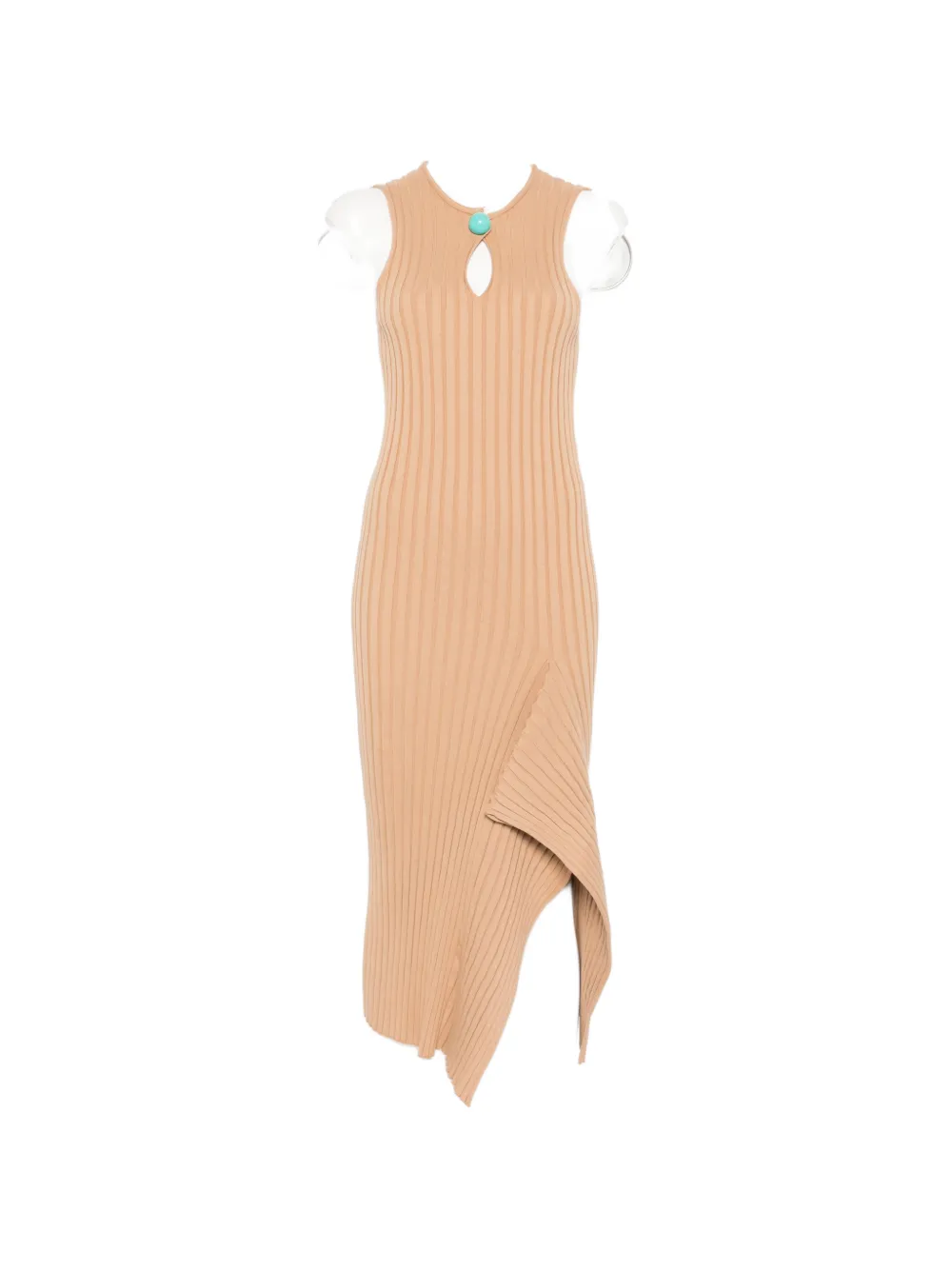 Stella McCartney asymmetric ribbed vest - Toni neutri