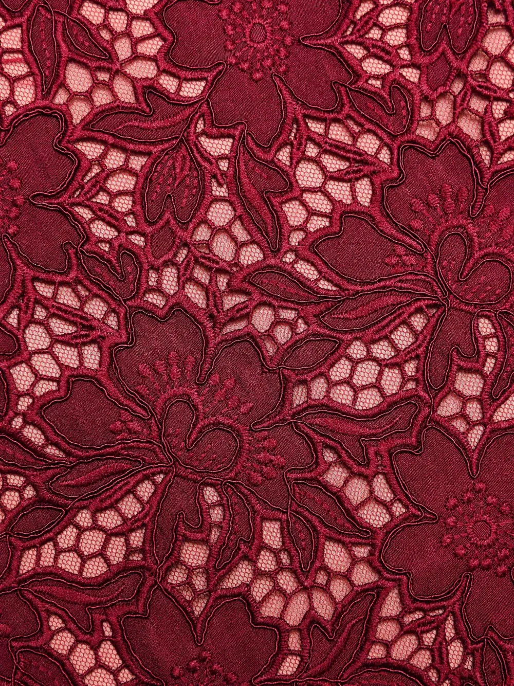 Self-portrait Lace Midi Dress In Red