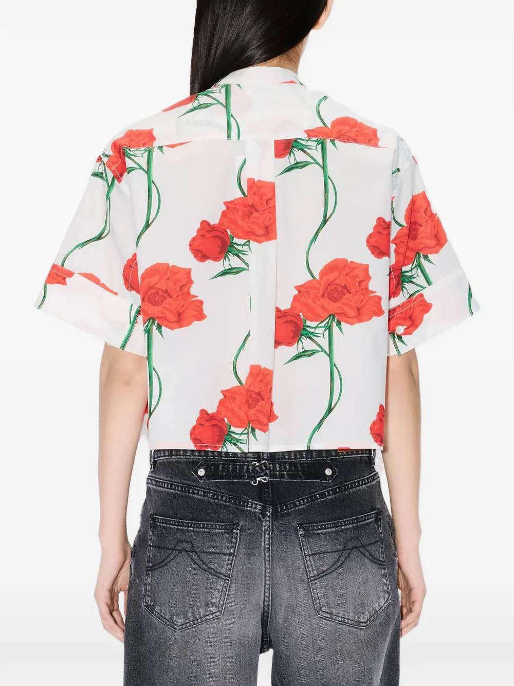 Kenzo blouse met bloemenprint Wit