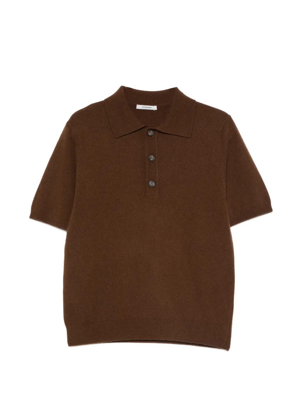 ENTIRE STUDIOS buttoned short-sleeve polo shirt - Marrone