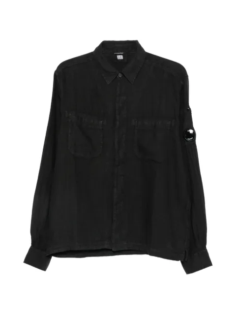 C.P. Company lens-detail linen shirt
