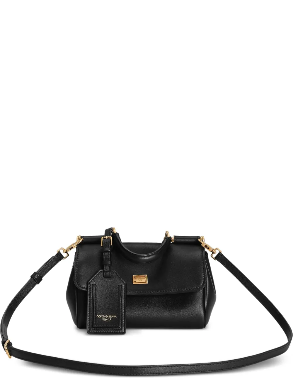 Dolce & Gabbana Top Handle Tag Tote Bag - Nero