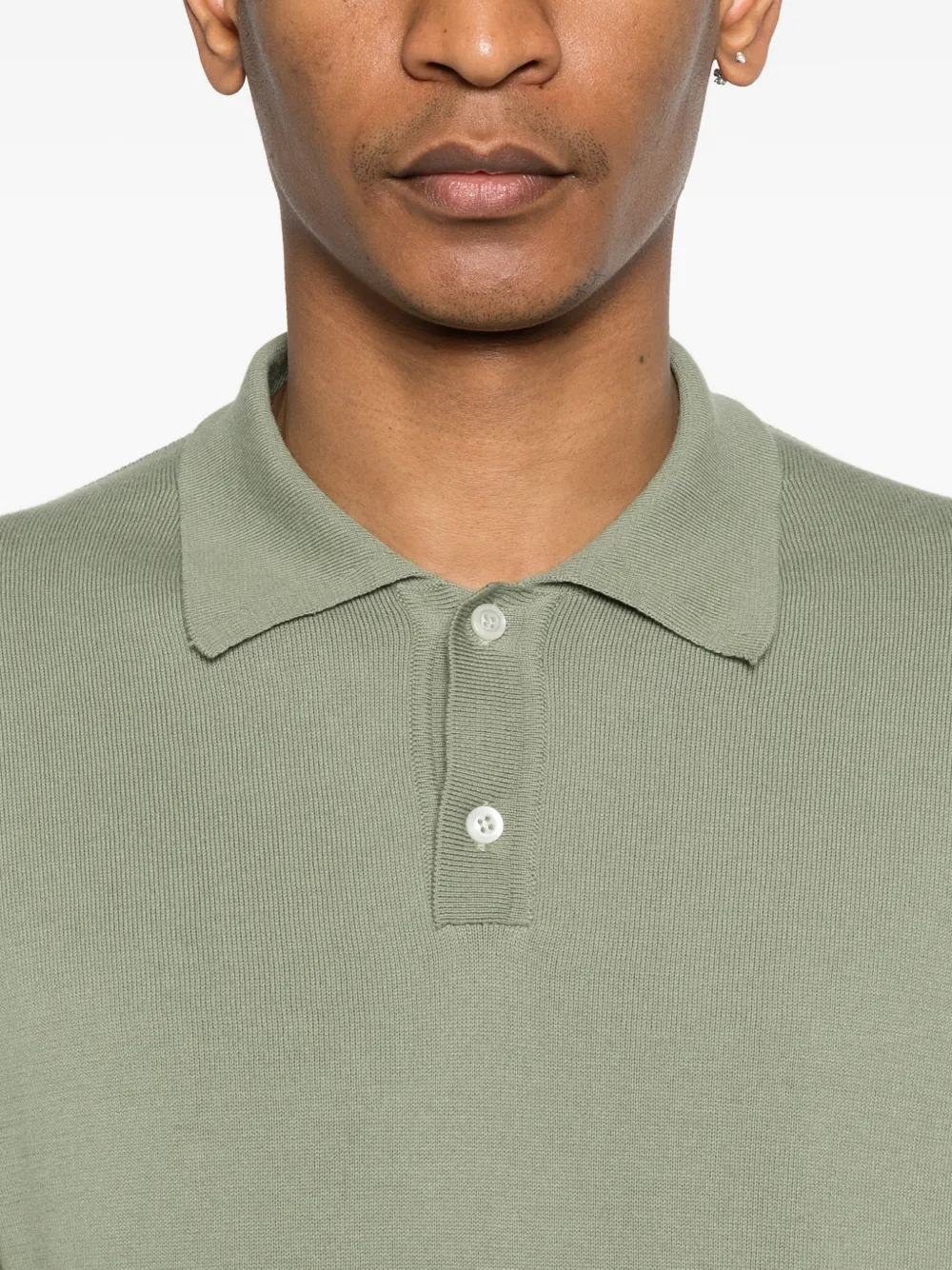 Woolrich Poloshirt met knopen Groen