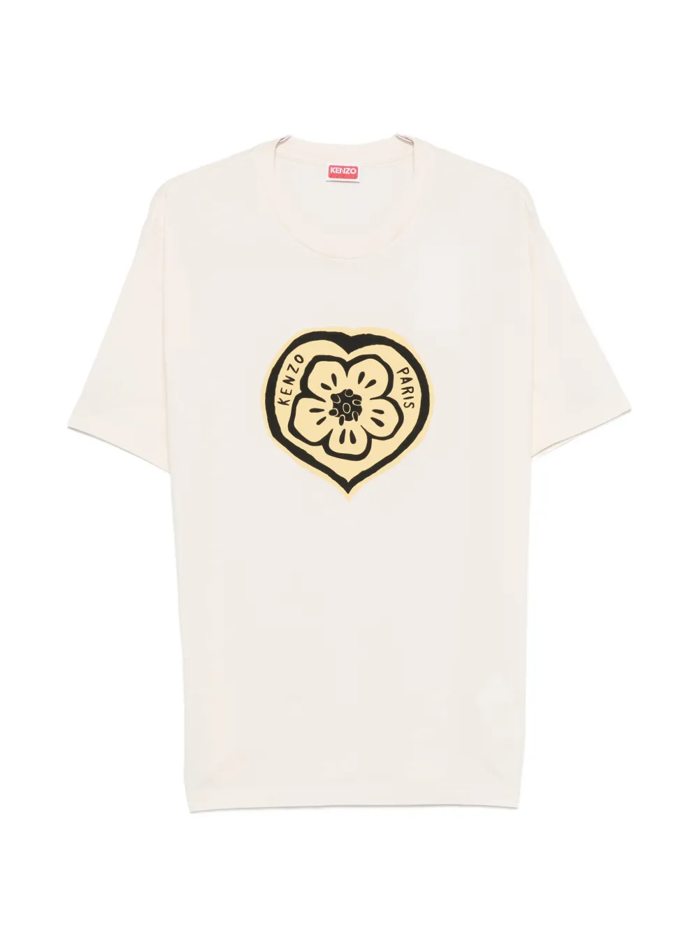Kenzo flower graphic T-shirt - Toni neutri
