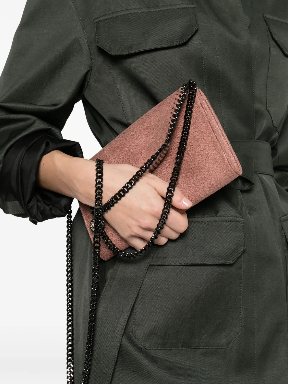 Stella McCartney Kleine crossbodytas met magnetische sluiting Roze