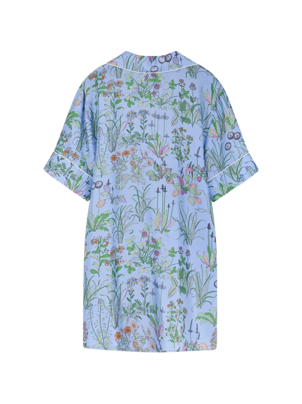  Gucci Floral Print Blouse - Blue 