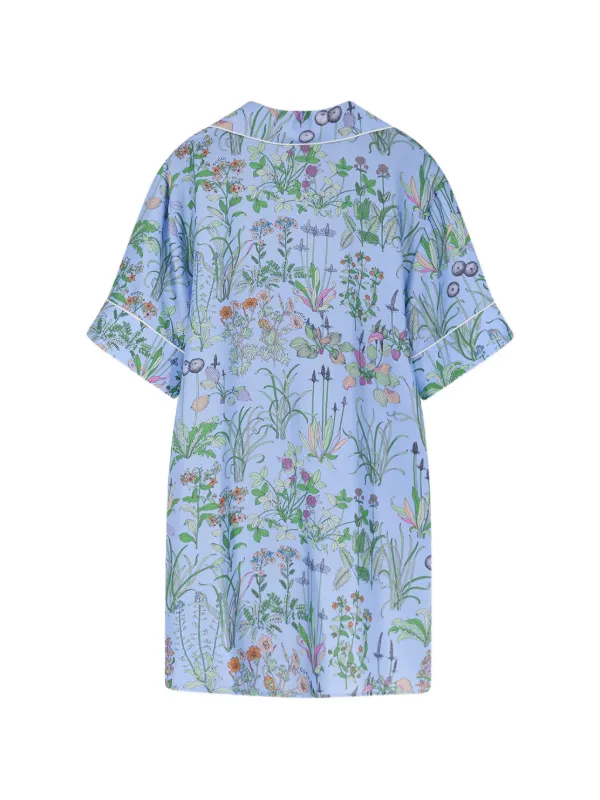 グッチ ブルーフローラ ブラウス Gucci フローラル ブラウス | ブルー | FARFETCH JP