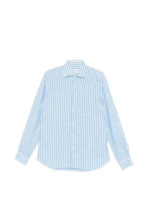 120% Lino striped-pattern linen shirt