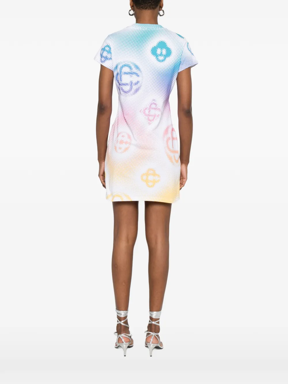 Casablanca Mini-jurk met print Wit