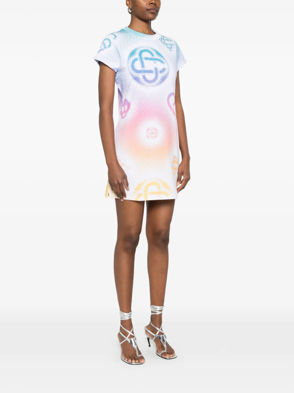 Casablanca Mini-jurk met print Wit