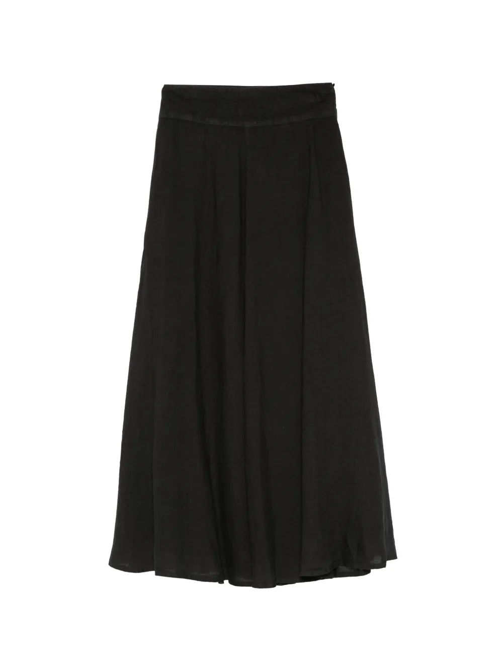 120% Lino linen skirt - Nero