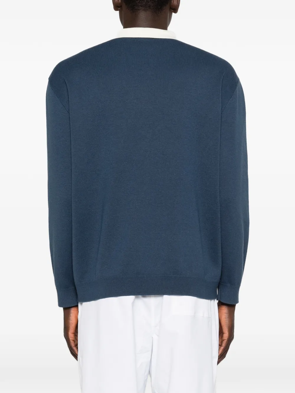 Autry Gebreide sweater met logoprint Blauw