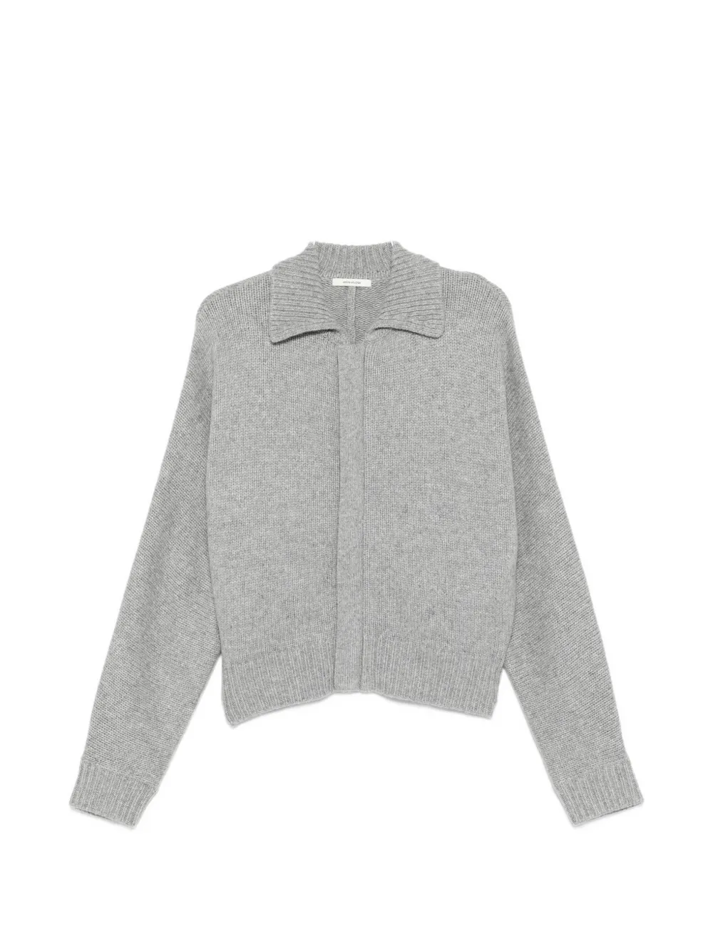 ENTIRE STUDIOS collared knitted T-shirt - Grigio