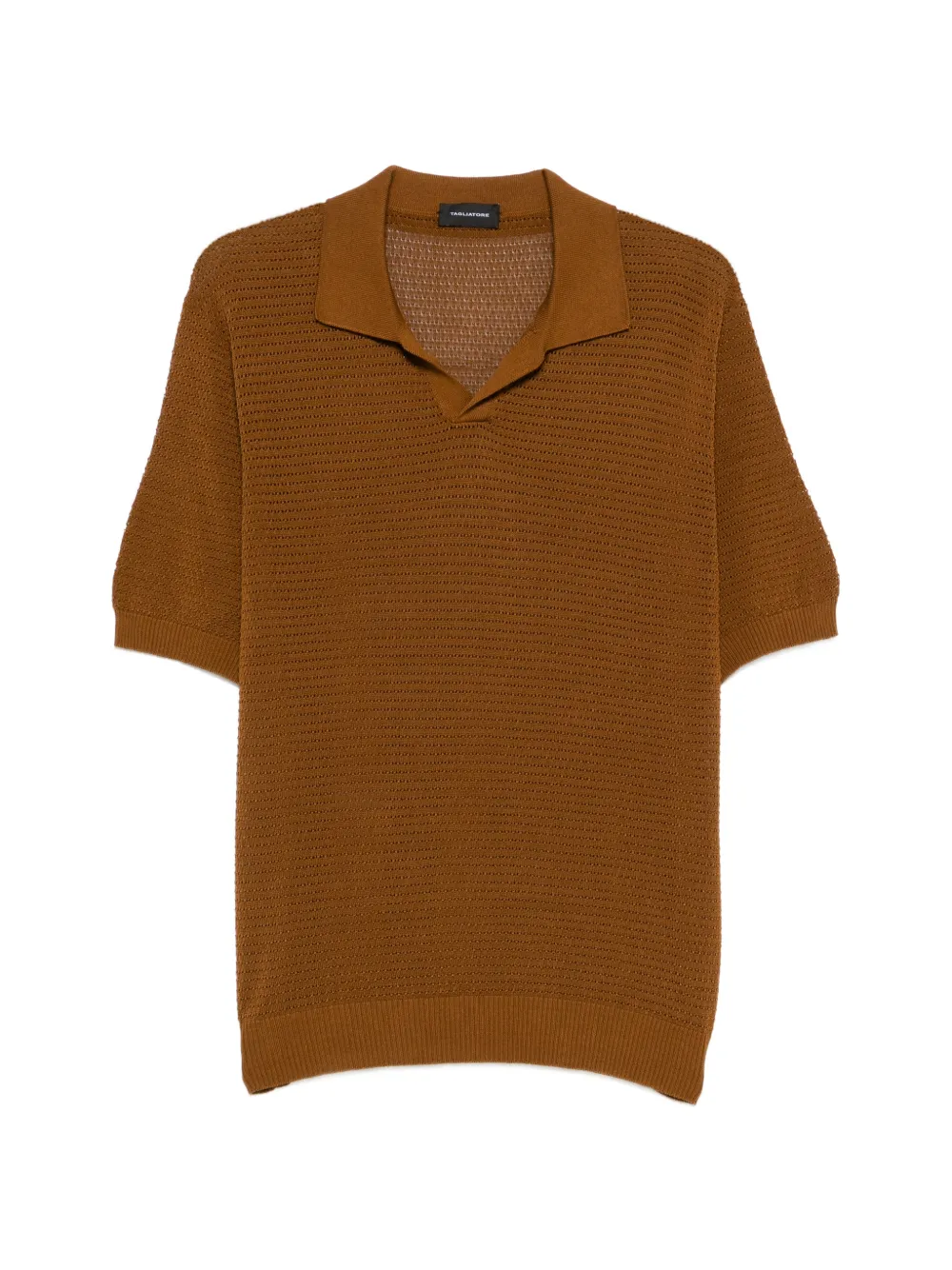 Tagliatore Gebreid T-shirt Bruin