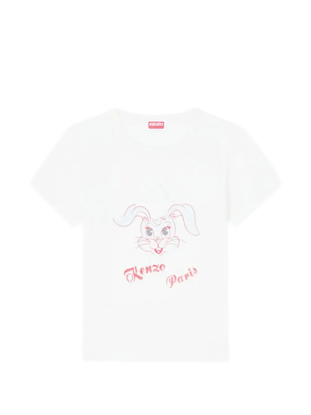 Kenzo bunny-print T-shirt - Bianco