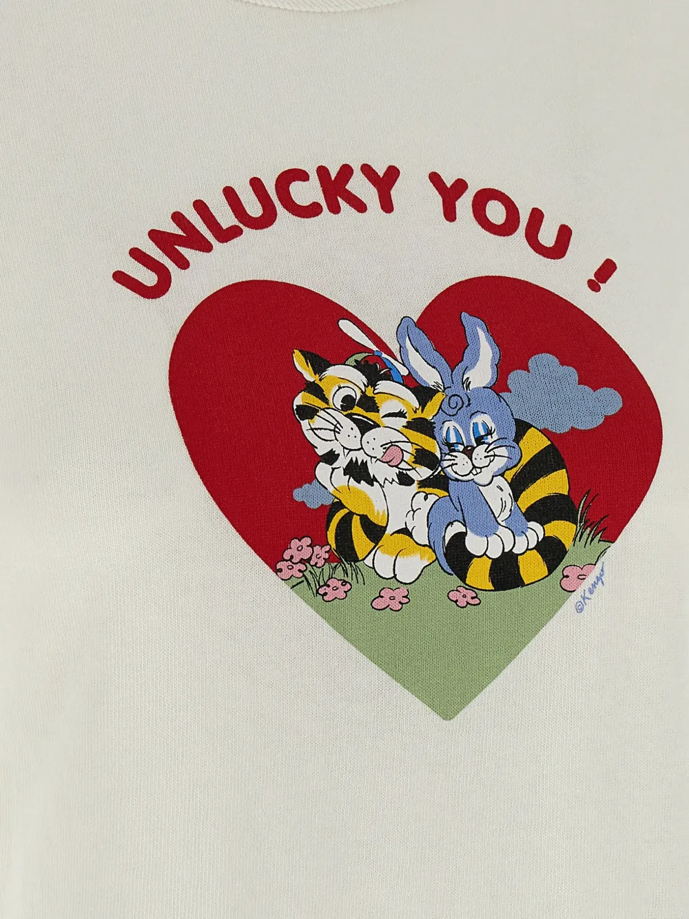 Kenzo T-shirt met Bunny-print Wit