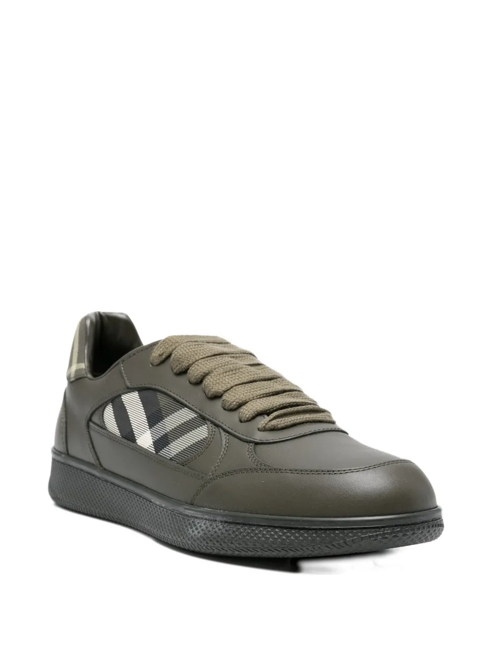 Burberry Sneakers met geruite vlakken Groen