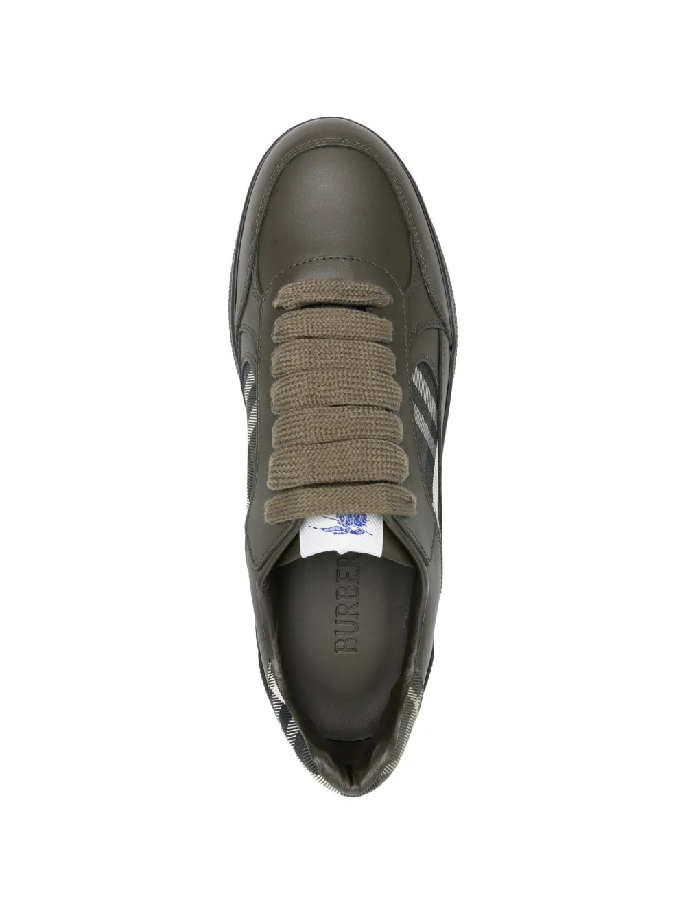 Burberry Sneakers met geruite vlakken Groen