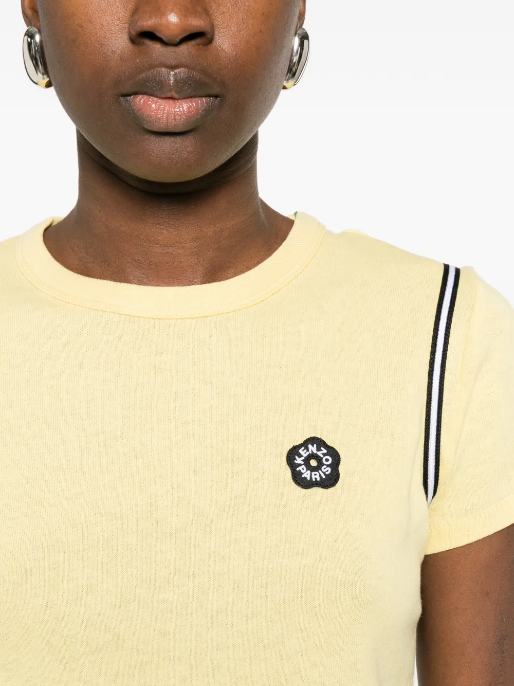 Kenzo T-shirt met logopatch Geel