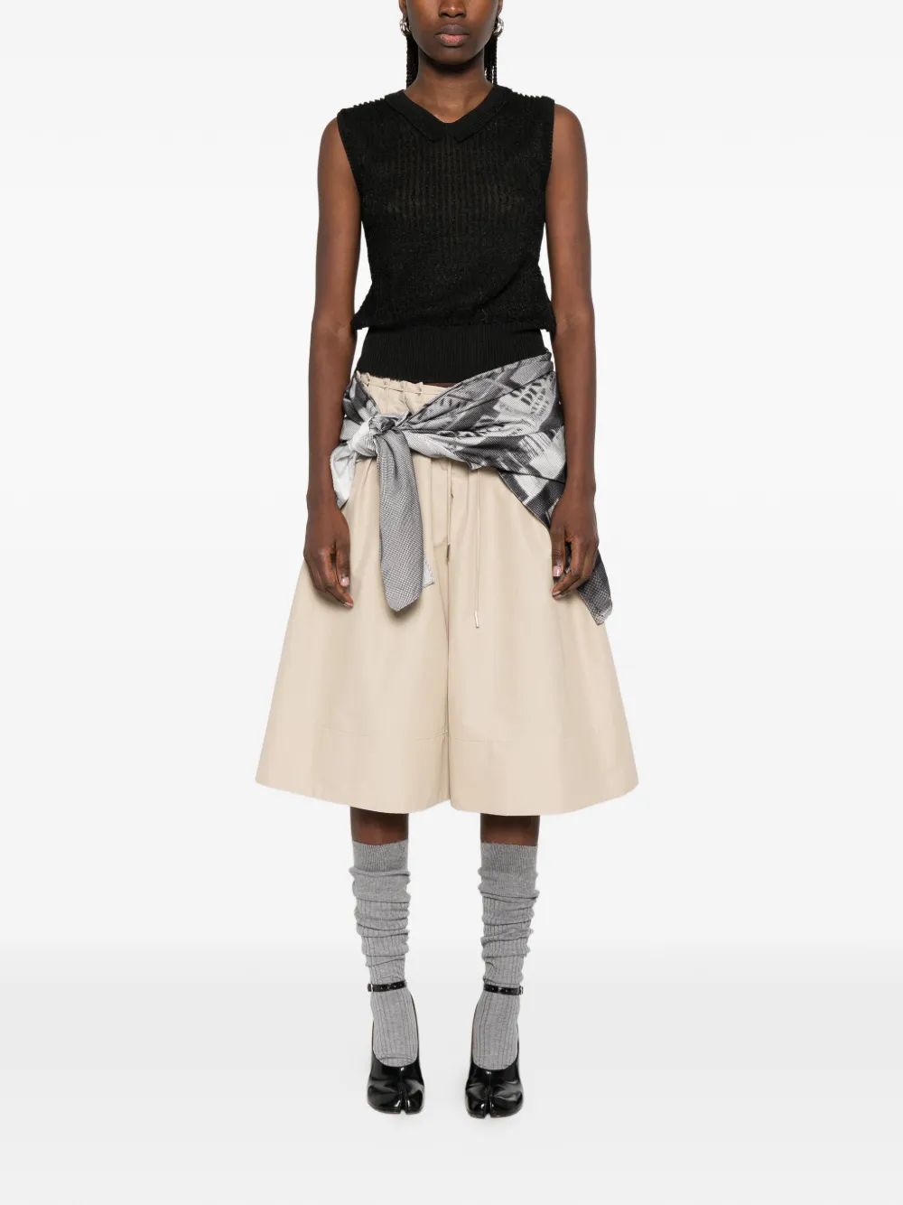 Maison Margiela Spencer met ronde hals Zwart