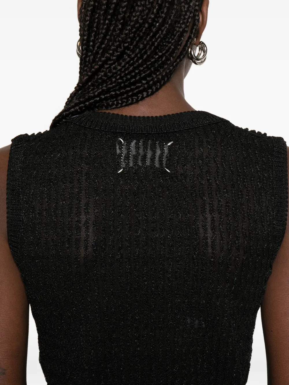 Maison Margiela Spencer met ronde hals Zwart