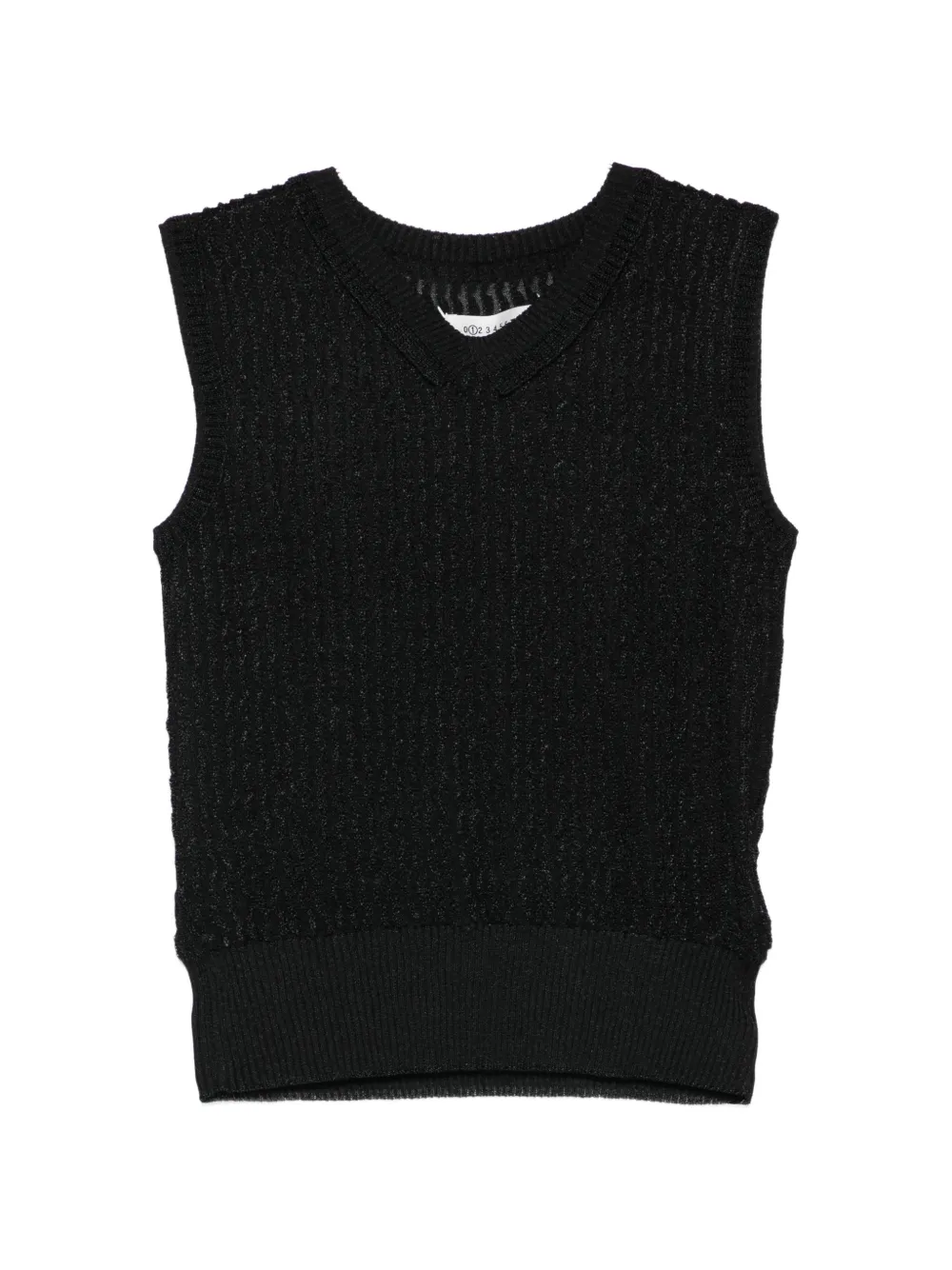 Maison Margiela crew-neck sleeveless vest - Nero