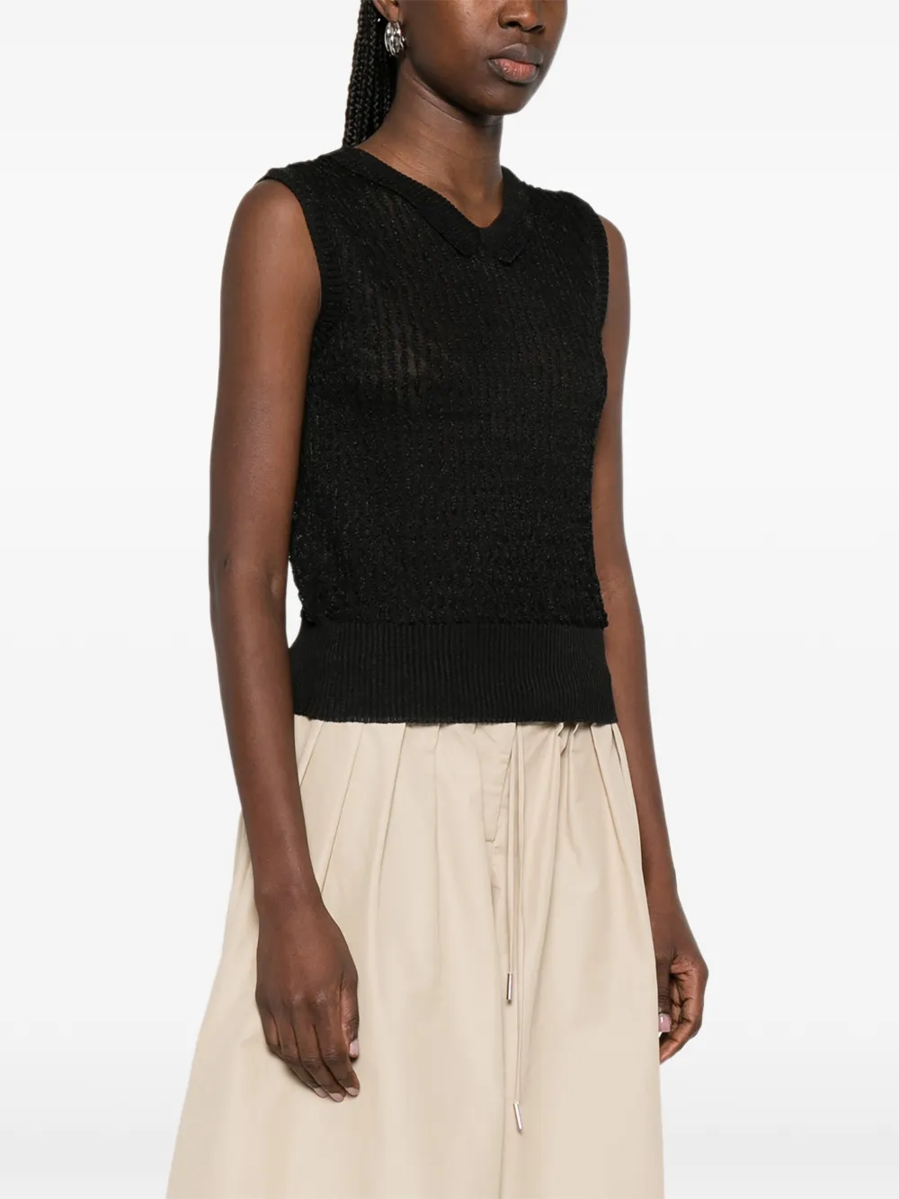 Maison Margiela Spencer met ronde hals Zwart