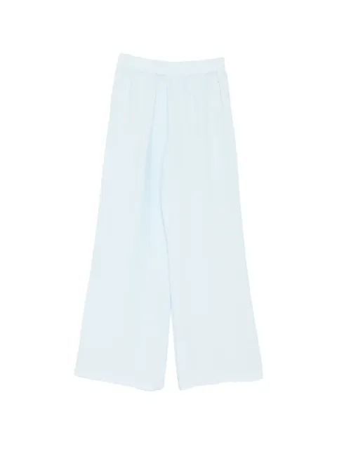 120% Lino elasticated-waist wide-leg trousers
