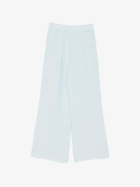 120% Lino elasticated-waist wide-leg trousers