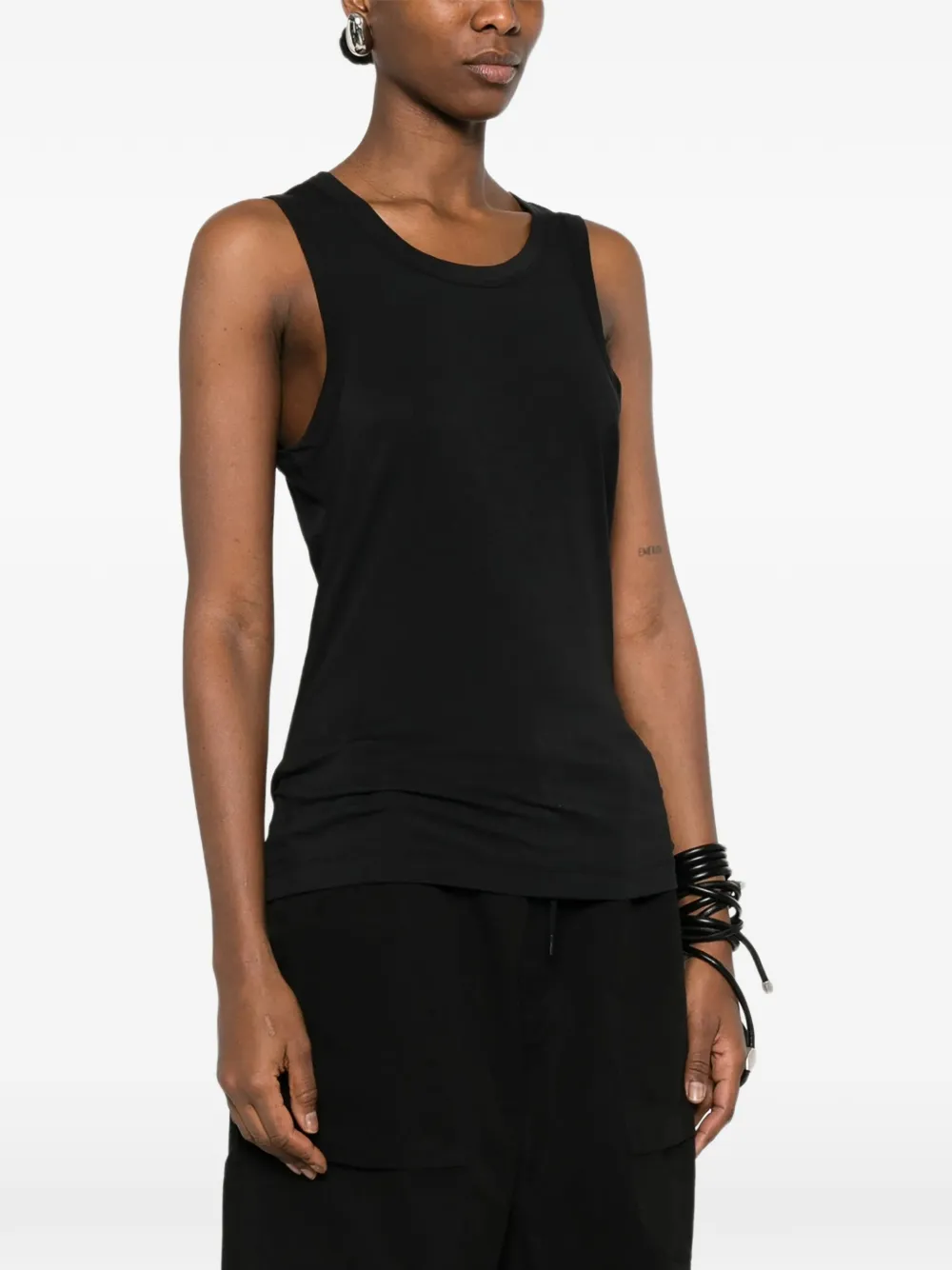  Entire Studios Round-neck Tank Top - Black 