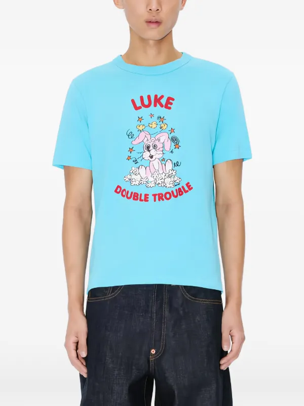 Kenzo Graphic Print T-shirt | Blue | FARFETCH JO
