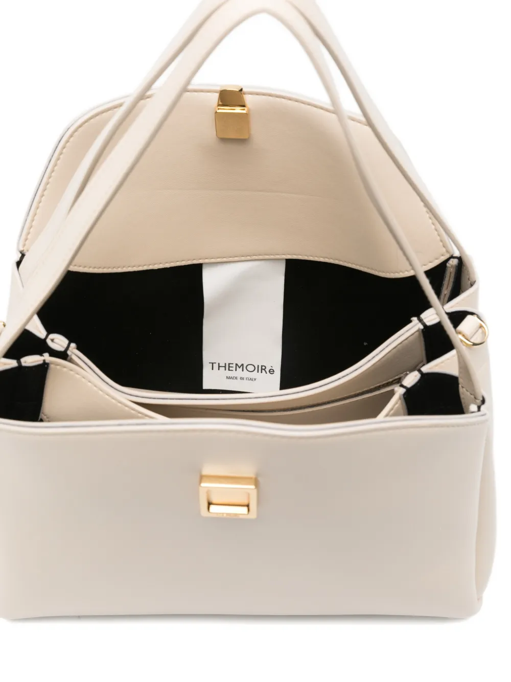 Themoirè Shopper met handvat Beige