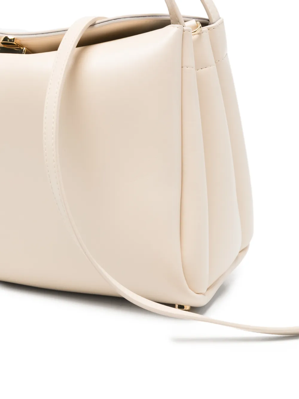 Themoirè Shopper met handvat Beige