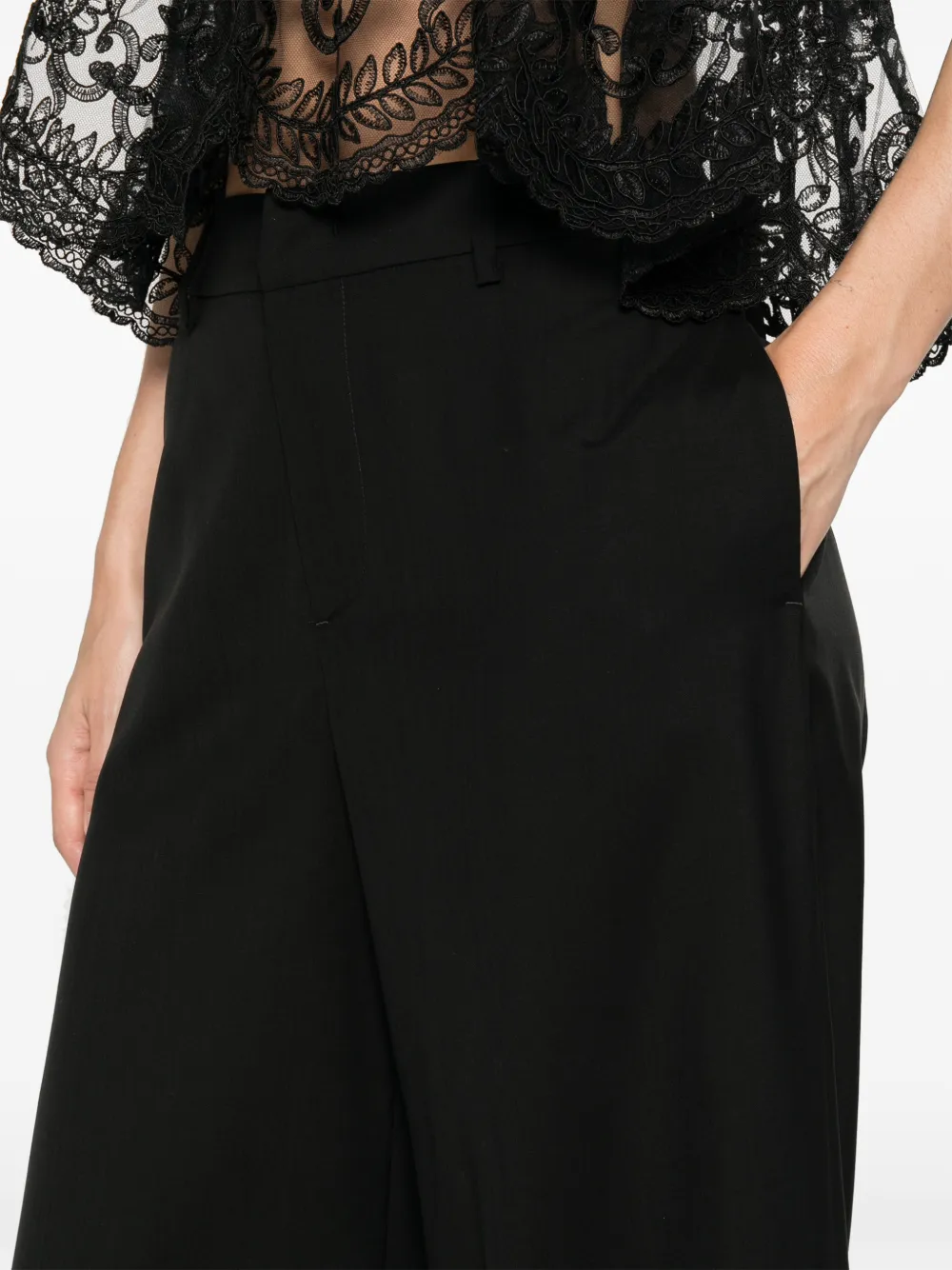 PT Torino Broek met elastische tailleband Zwart
